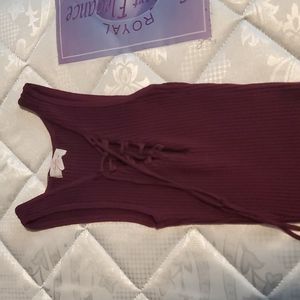 Ambiance Burgundy long dress